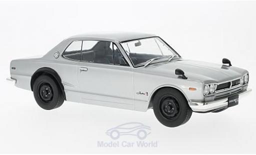 Modellautos Nissan Skyline 1/18 Triple 9 Collection GT-R KPGC10 silber RHD Nissan Skyline 1/18 Triple 9 Collection GT-R KPGC10 silber RHD modellautos