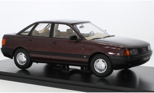 Modellautos Audi 80 1/18 Triple 9 Collection (B3) metallise rouge foncé 1989 Audi 80 1/18 Triple 9 Collection (B3) metallise rouge foncé 1989 modellautos