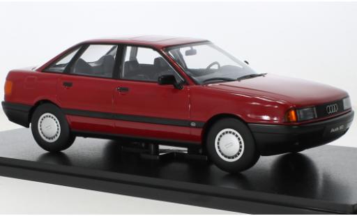 Modellautos Audi 80 1/18 Triple 9 Collection (B3) rouge 1989 Audi 80 1/18 Triple 9 Collection (B3) rouge 1989 modellautos