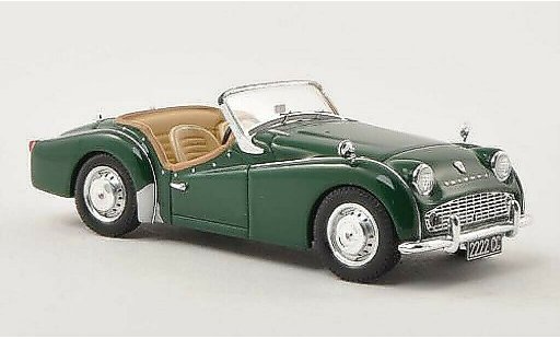Triumph TR3 A 1/43 Spark gr&Atilde;&frac14;n RHD 1957 modellautos