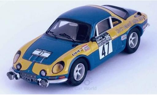 Modellautos Alpine A110 1/43 Trofeu Renault No.47 Clarks Renault Rally Team Rallye WM RAC Rallye 1973 P.Moss/E.Crellin Alpine A110 1/43 Trofeu Renault No.47 Clarks Renault Rally Team Rallye WM RAC Rallye 1973 P.Moss/E.Crellin modellautos