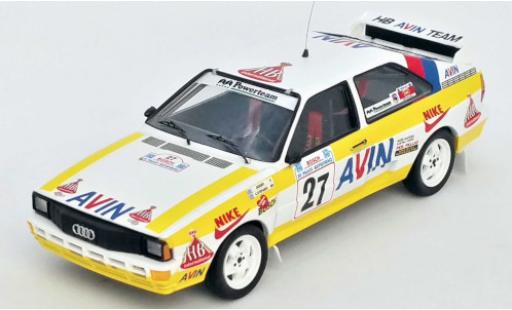 Modellautos Audi Quattro 1/43 Trofeu quattro No.27 HB Avin Team HB Rally Acropolis 1986 Jigger/S.Konstantinos Audi Quattro 1/43 Trofeu quattro No.27 HB Avin Team HB Rally Acropolis 1986 Jigger/S.Konstantinos modellautos