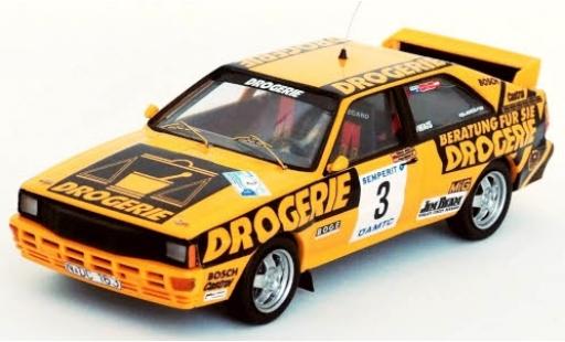 Modellautos Audi Quattro 1/43 Trofeu quattro No.3 Int. Semperit Rally 1983 W.Wiedner/F.Zehetner Audi Quattro 1/43 Trofeu quattro No.3 Int. Semperit Rally 1983 W.Wiedner/F.Zehetner modellautos