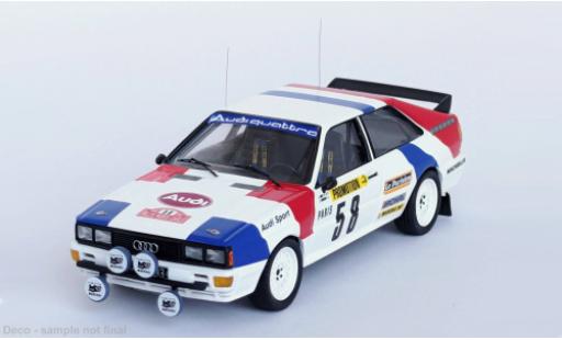 Modellautos Audi Quattro 1/43 Trofeu quattro Rally Monte Carlo 1983 #58 1:43 Audi Quattro 1/43 Trofeu quattro Rally Monte Carlo 1983 #58 1:43 modellautos