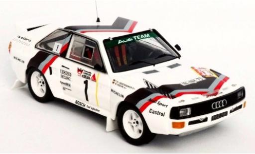 Modellautos Audi Sport Quattro 1/43 Trofeu Sport quattro No.1 Team Rally DM 3 Städte Rally 1984 Version: Start W.Röhrl/C.Geistdörfer Audi Sport Quattro 1/43 Trofeu Sport quattro No.1 Team Rally DM 3 Städte Rally 1984 Version: Start W.Röhrl/C.Geistdörfer modellautos