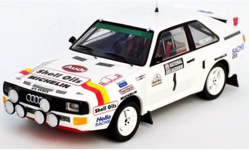 Modellautos Audi Sport Quattro 1/43 Trofeu Sport quattro No.1 S Oils National Breakdown Rally 1986 H.Mikkola/A.Hertz Audi Sport Quattro 1/43 Trofeu Sport quattro No.1 S Oils National Breakdown Rally 1986 H.Mikkola/A.Hertz modellautos