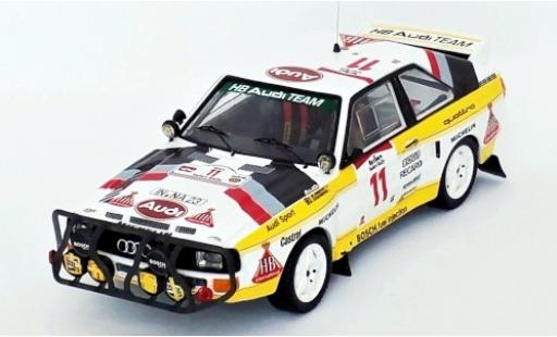 Modellautos Audi Sport Quattro 1/43 Trofeu Sport quattro No.11 HB Team HB Rallye WM Safari Rallye 1985 S.Blomqvist/B.Cederberg Audi Sport Quattro 1/43 Trofeu Sport quattro No.11 HB Team HB Rallye WM Safari Rallye 1985 S.Blomqvist/B.Cederberg modellautos