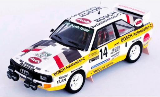 Modellautos Audi Sport Quattro 1/43 Trofeu Sport quattro No.14 Bosch Internationale Steiermark Rallye 1985 W.Mayer/H.Gottlieb Audi Sport Quattro 1/43 Trofeu Sport quattro No.14 Bosch Internationale Steiermark Rallye 1985 W.Mayer/H.Gottlieb modellautos