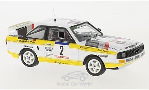 Audi Sport Quattro 1/43 Trofeu Sport quattro No.2 HB Team HB Rallye WM Rallye Tour de Corse 1984 mit Decals W.Röhrl/C.Geistdörfer modellautos