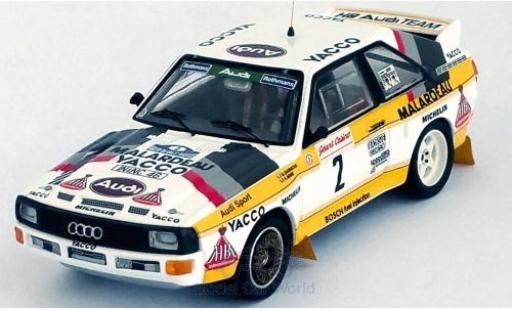 Modellautos Audi Sport Quattro 1/43 Trofeu Sport quattro No.2 HB Team Rallye du Var 1984 B.Darniche/A.Mahe Audi Sport Quattro 1/43 Trofeu Sport quattro No.2 HB Team Rallye du Var 1984 B.Darniche/A.Mahe modellautos