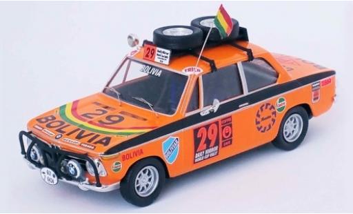 Modellautos Bmw 2002 1/43 Trofeu ti No.29 Bolivia London - Mexico World Cup Rally 1970 W.Bendek/D.Hubner/J.Burgoa Bmw 2002 1/43 Trofeu ti No.29 Bolivia London - Mexico World Cup Rally 1970 W.Bendek/D.Hubner/J.Burgoa modellautos