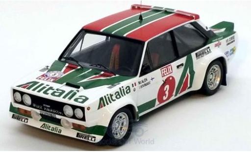 Modellautos Fiat 131 1/43 Trofeu Abarth No.3 Alitalia Rallye WM 1000 Lakes Rallye 1978 M.Alen/I.Kivimäki Fiat 131 1/43 Trofeu Abarth No.3 Alitalia Rallye WM 1000 Lakes Rallye 1978 M.Alen/I.Kivimäki modellautos
