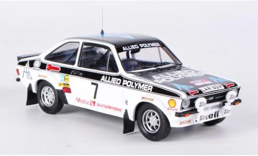 Ford Escort 1/43 Trofeu II RS 1800 No.7 Allied Polymer Rallye Wales 1976 A.Vatanen modellautos