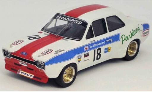 Ford Escort 1/43 Trofeu MK I 1300 GT RHD No.18 Broadspeed Tourist Trophy Silverstone 1973 P.Hanson modellautos