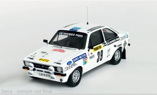 Modellautos Ford Escort 1/43 Trofeu MK II Rally Monte Carlo 1980 #39 1:43 Ford Escort 1/43 Trofeu MK II Rally Monte Carlo 1980 #39 1:43 modellautos