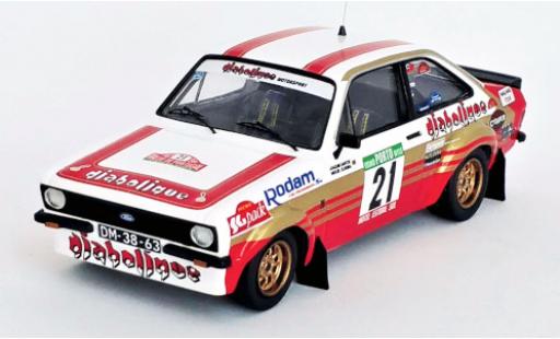 Ford Escort 1/43 Trofeu Mk II RS 1800 No.21 Diabolique Motorsport Rallye WM Rallye Portugal 1982 J.Santos/M.Oliveira modellautos