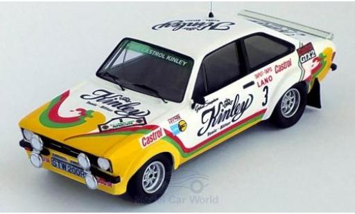 Ford Escort 1/43 Trofeu MK II RS 1800 No.3 Castrol Kinley Kinley Rally Ypres 1978 G.Staepelaere/F.Franssen modellautos