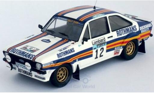 Ford Escort 1/43 Trofeu MK II RS No.12 Rothmans Rally Team Rothmans Rallye WM RAC Rallye 1981 P.Airikkala/P.Short modellautos