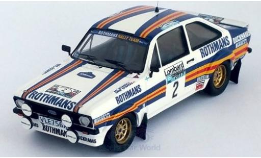 Ford Escort 1/43 Trofeu MK II RS No.2 Rothmans Rally Team Rothmans Rallye WM RAC Rallye 1981 A.Vatanen/D.Richards modellautos