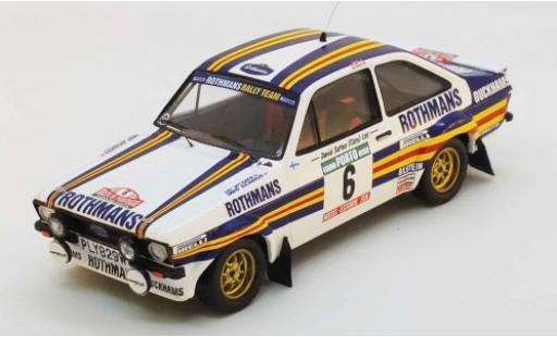 Ford Escort 1/43 Trofeu MK II RS No.6 Rothmans Rallye WM Rally Portugal 1981 A.Vatanen/D.Richards modellautos
