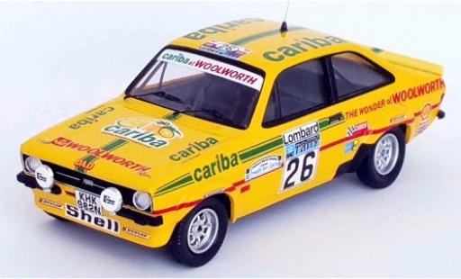 Ford Escort 1/43 Trofeu MKII RS 1800 RHD No.26 Cariba Rallye WM RAC Rally 1977 A.Dawson/A.Marriott modellautos