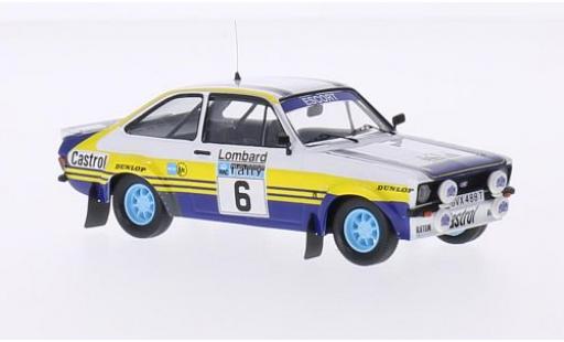 Ford Escort 1/43 Trofeu MKII RS No.6 Rothmans Rallye WM RAC Rallye 1979 avec Decals A.Vatanen/D.Richards modellautos