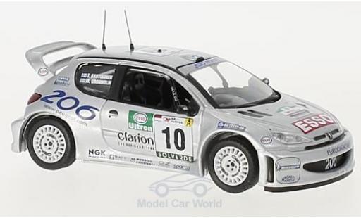 Modellautos Peugeot 206 WRC 1/43 Trofeu WRC No.10 Rallye WM Rallye Portugal 2000 M.Grönholm/T.Rautiainen Peugeot 206 WRC 1/43 Trofeu WRC No.10 Rallye WM Rallye Portugal 2000 M.Grönholm/T.Rautiainen modellautos