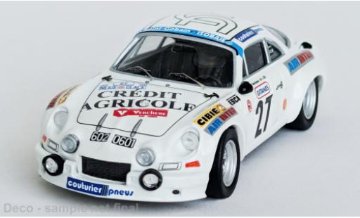 Modellautos Alpine A110 1/43 Trofeu Renault Critérium Neige et Glace 1976 #27 1:43 Alpine A110 1/43 Trofeu Renault Critérium Neige et Glace 1976 #27 1:43 modellautos