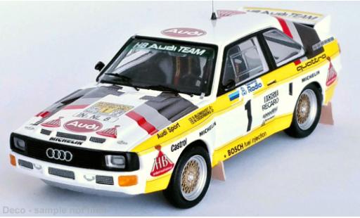 Modellautos Audi Sport Quattro 1/43 Trofeu Sport quattro No.1 HB Rallye WM Rallye Schweden 1985 Audi Sport Quattro 1/43 Trofeu Sport quattro No.1 HB Rallye WM Rallye Schweden 1985 modellautos
