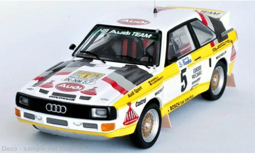 Modellautos Audi Sport Quattro 1/43 Trofeu Sport quattro No.5 HB Rallye WM Rallye Schweden 1985 Audi Sport Quattro 1/43 Trofeu Sport quattro No.5 HB Rallye WM Rallye Schweden 1985 modellautos