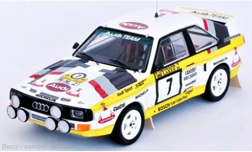 Modellautos Audi Sport Quattro 1/43 Trofeu Sport quattro No.7 Team Rallye WM 1000 Lakes Rallye 1984 Audi Sport Quattro 1/43 Trofeu Sport quattro No.7 Team Rallye WM 1000 Lakes Rallye 1984 modellautos