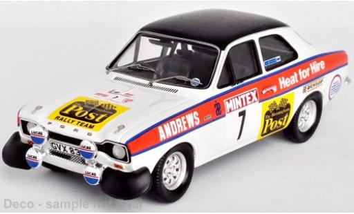Ford Escort 1/43 Trofeu MK I RS 2000 RHD No.7 Mintex International Rallye 1975 modellautos