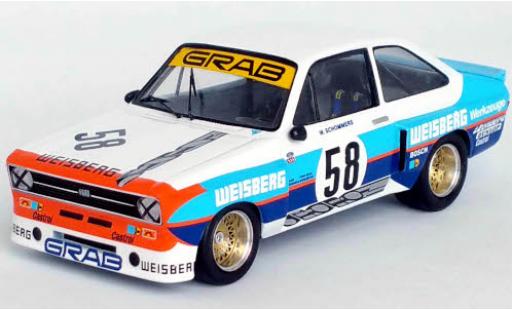 Ford Escort 1/43 Trofeu Mk II RS 1800 No.58 Weisberg DRM Hockenheim 1976 modellautos