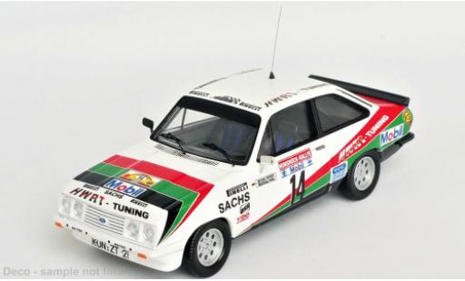 Ford Escort 1/43 Trofeu MK II RS 2000 No.14 HWRT tuning Rallye DM Rallye Hunsrück 1984 modellautos