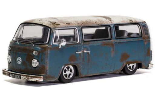 Volkswagen T2 1/43 Vanguards Camper blau/weiss RHD Rat gealtert modellautos