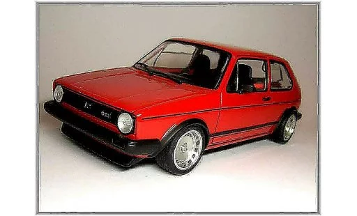 Volkswagen Golf GTI 1/18 Solido rot jantes 15 pouces ronal turbo modellautos