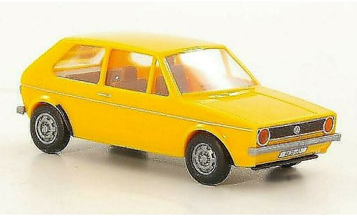 Volkswagen Golf Base 1/87 Brekina gelb DDR modellautos