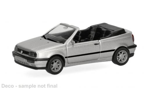 Modellautos Volkswagen Golf III Cabriolet silber 1/87 Herpa