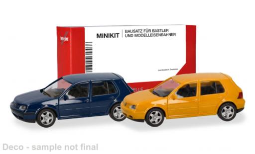 Volkswagen Golf 1/87 Herpa MiniKit IV blau/gelb 1:87 modellautos