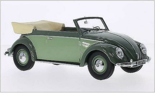 Volkswagen Kafer Cabriolet 1/18 Minichamps 1200 Cabrio gr&Atilde;&frac14;n/gr&Atilde;&frac14;n 1949 modellautos