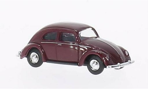Volkswagen Kafer Base 1/87 Busch rot Brezelfenster 1951 modellautos
