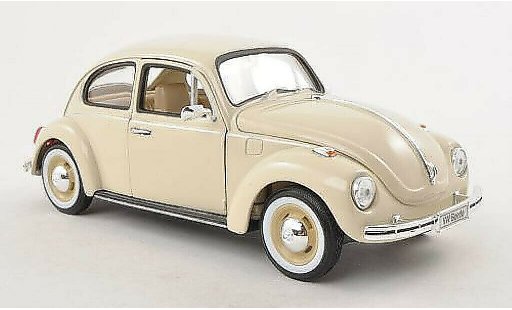Volkswagen Kafer Base 1/24 Welly mit weisswandreifen beige modellautos