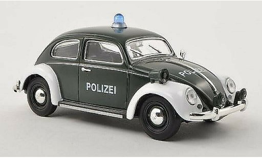 Volkswagen Kafer Base 1/32 Schuco Ovali Polizei gr&Atilde;&frac14;n/weiss modellautos