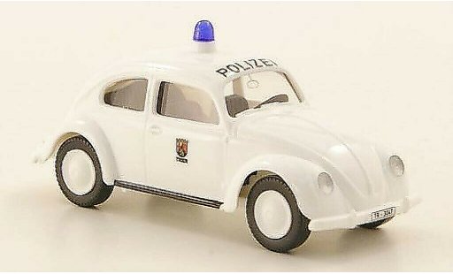 Volkswagen Kafer Base 1/87 Wiking Polizei Trier Brezelkafer modellautos