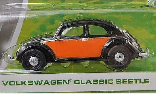 Volkswagen Kafer Base 1/64 Greenlight schwarz/orange modellautos