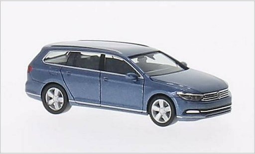 Volkswagen Passat B7 1/87 Herpa Variant mettalic blau 2014 modellautos