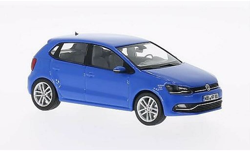 Volkswagen Polo Base 1/43 Herpa V (6C) blau 5-Turer 2014 modellautos