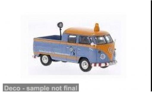 Volkswagen T1 1/43 Cararama blau/orange Stra&szlig;endienst 1:43