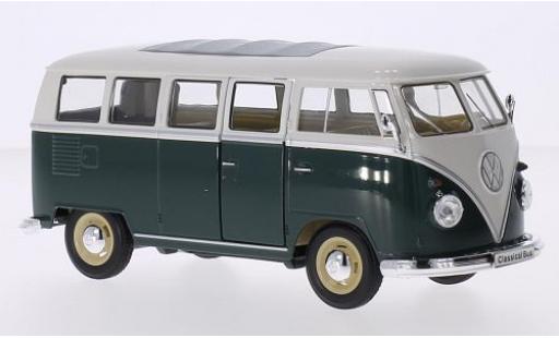 Modellautos Volkswagen T1 1/24 Welly Bus grü 1:24 Volkswagen T1 1/24 Welly Bus grü 1:24 modellautos