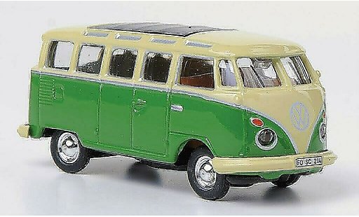 Volkswagen T1 Base 1/87 Schuco Samba Bus beige/gr&Atilde;&frac14;n modellautos